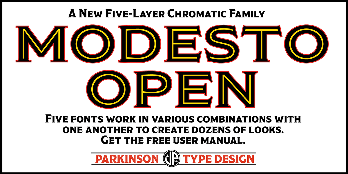 Modesto Open, a Serif Font by Parkinson Type Design (Photo 3 of 5)