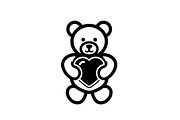 Cute Teddy Bear Love Vector Bundle, an Illustration by Designs_River (Thumbnail 12 of 51)
