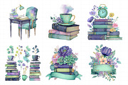 Literary Living Clipart Bundle, an Illustration by Daily.Designs (Thumbnail 6 of 8)