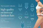 High Res Swimwear Flats Templates, an Object Graphic by Summer Stories (Thumbnail 1 of 8)