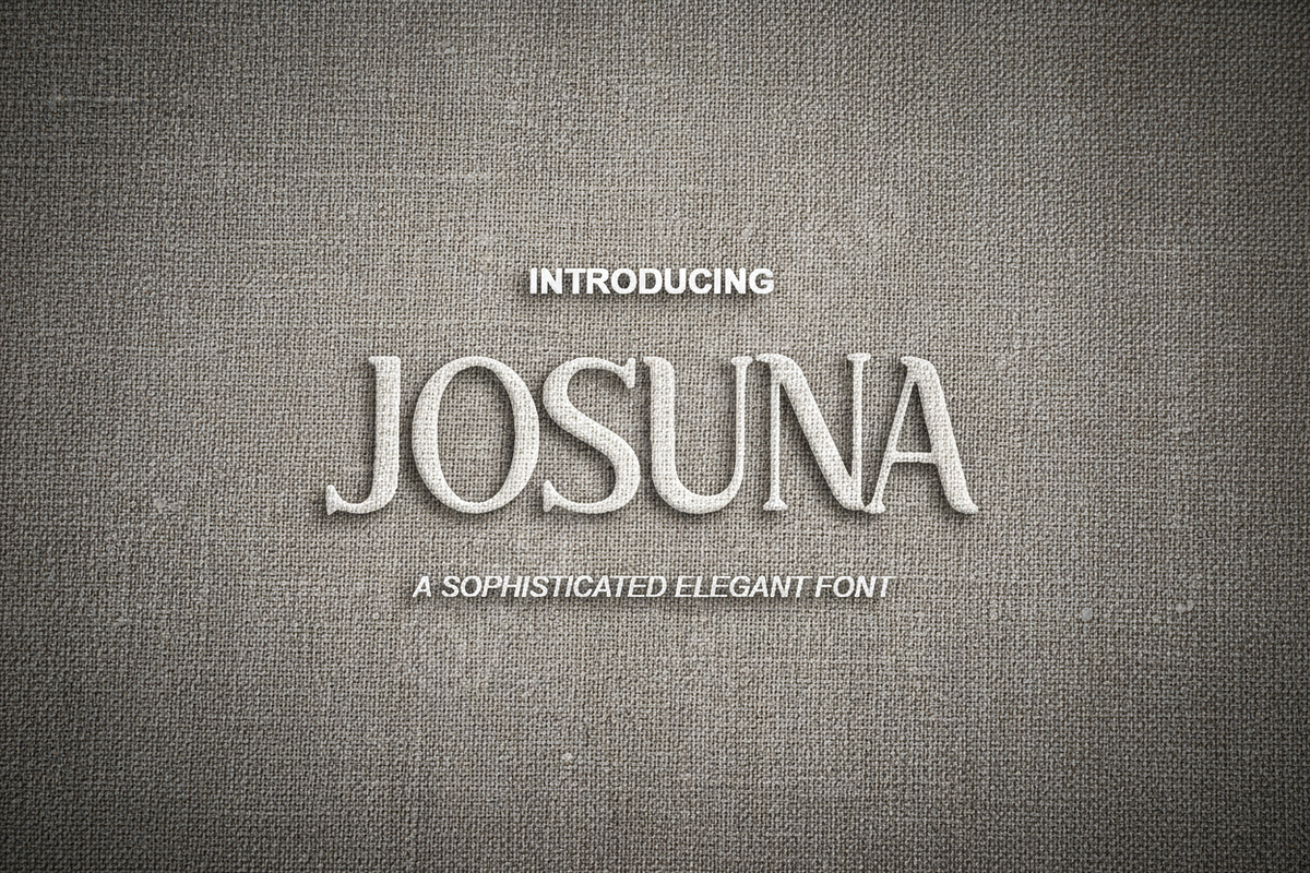 Josuna - A Contemporary Luxury Serif, a Font by Astuti Studio (Photo 1 of 16)