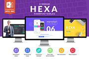 Hexa , Business Powerpoint Template, a Presentation Template by MeemSlide (Thumbnail 1 of 5)
