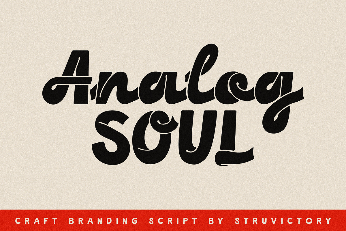 Analog Soul Branding Bold Script, a Script Font by Struvictory.art (Photo 1 of 10)