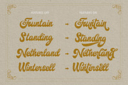 Harland Vintage With Bonus, a Script Font by Fortunes Co (Thumbnail 8 of 14)