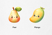 Bundle Kawaii Fruits Clipart PNG, a Food Illustration by jvxvxnism (Thumbnail 17 of 22)