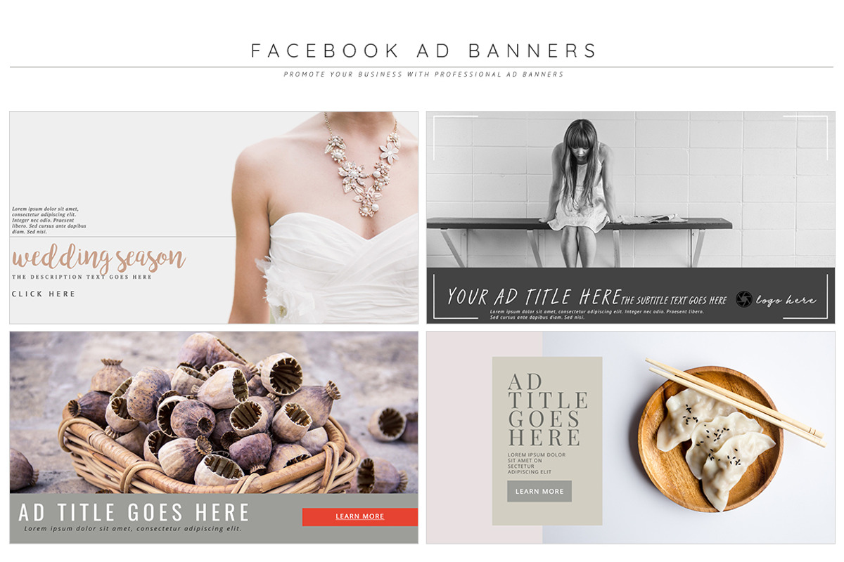 Facebook Ad Template Pro Pack, a Social Media Template by pmvch (Photo 4 of 10)