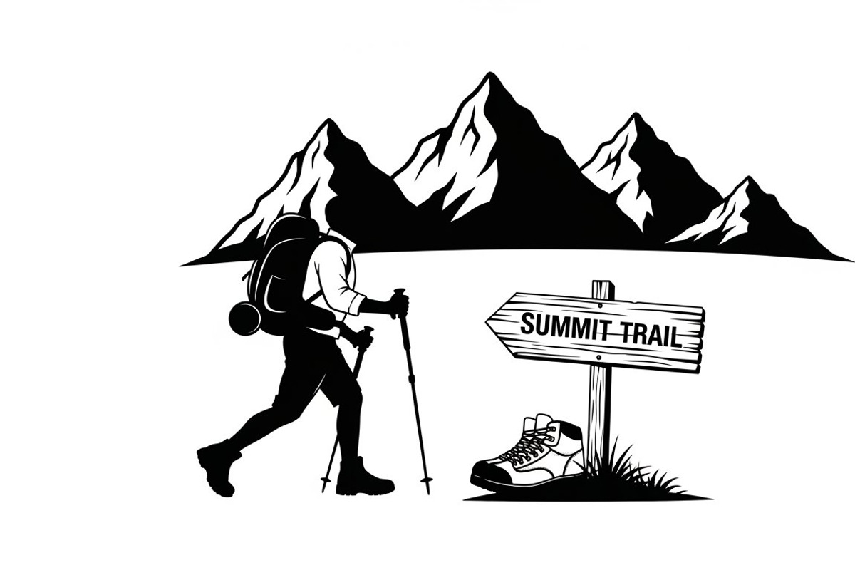 Hiking Adventure Silhouette Bundle, an Illustration by yasushie (Photo 35 of 51)