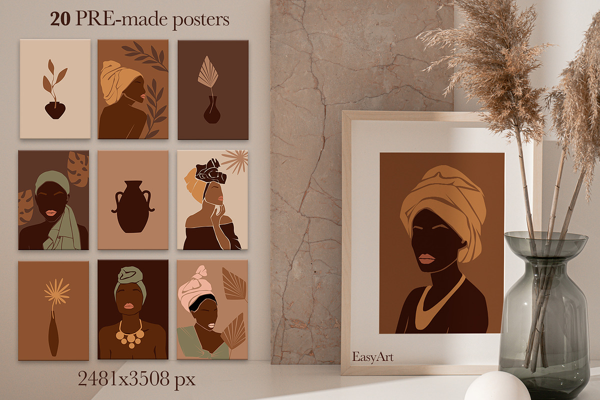 Black Female, a Decorative Illustration by EasyArt (Photo 2 of 9)