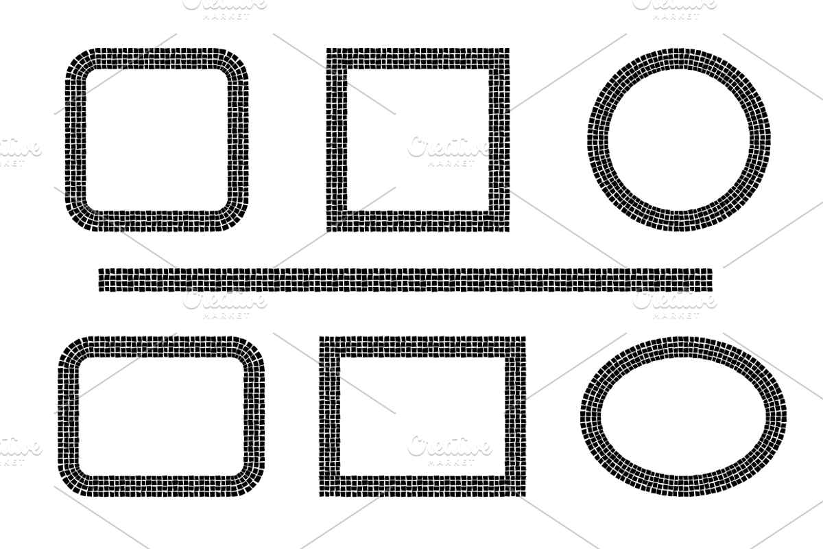 Metallic Mosaic Frames preview 5