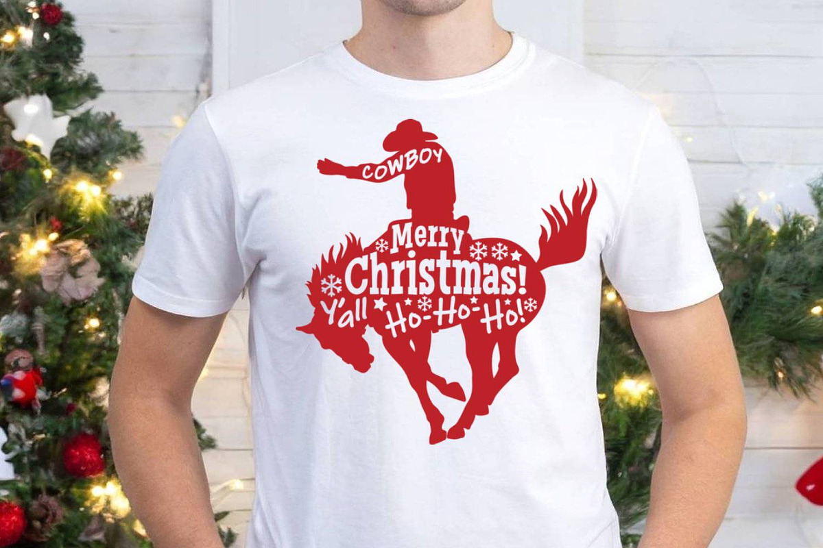 Cowboy Christmas SVG Bundle Design, a Graphic by TanchaArt (Photo 5 of 11)