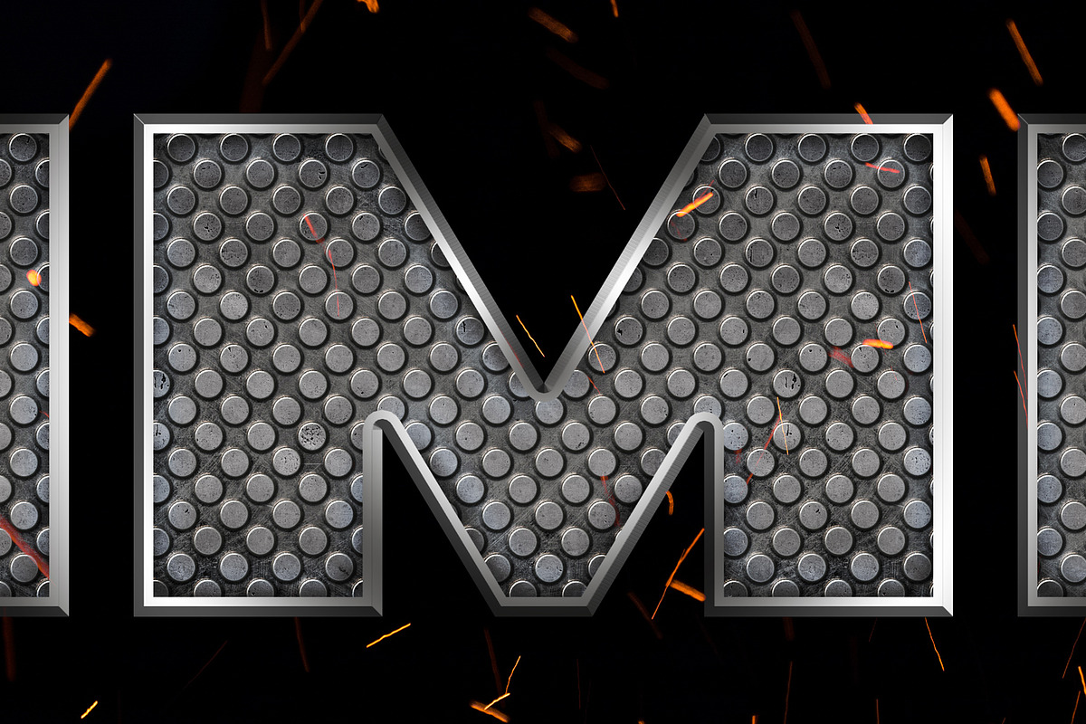 5x Metal Chrome Text Styles, a Layer Style Add-On by dbdslondon (Photo 2 of 10)