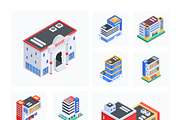 Urban Store Buildings Isometric Icon, a Duotone Icon by Vectors Market (Thumbnail 6 of 10)
