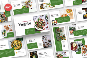 Vageto - Organic Food Powerpoint, a Presentation Template by Fit-tee