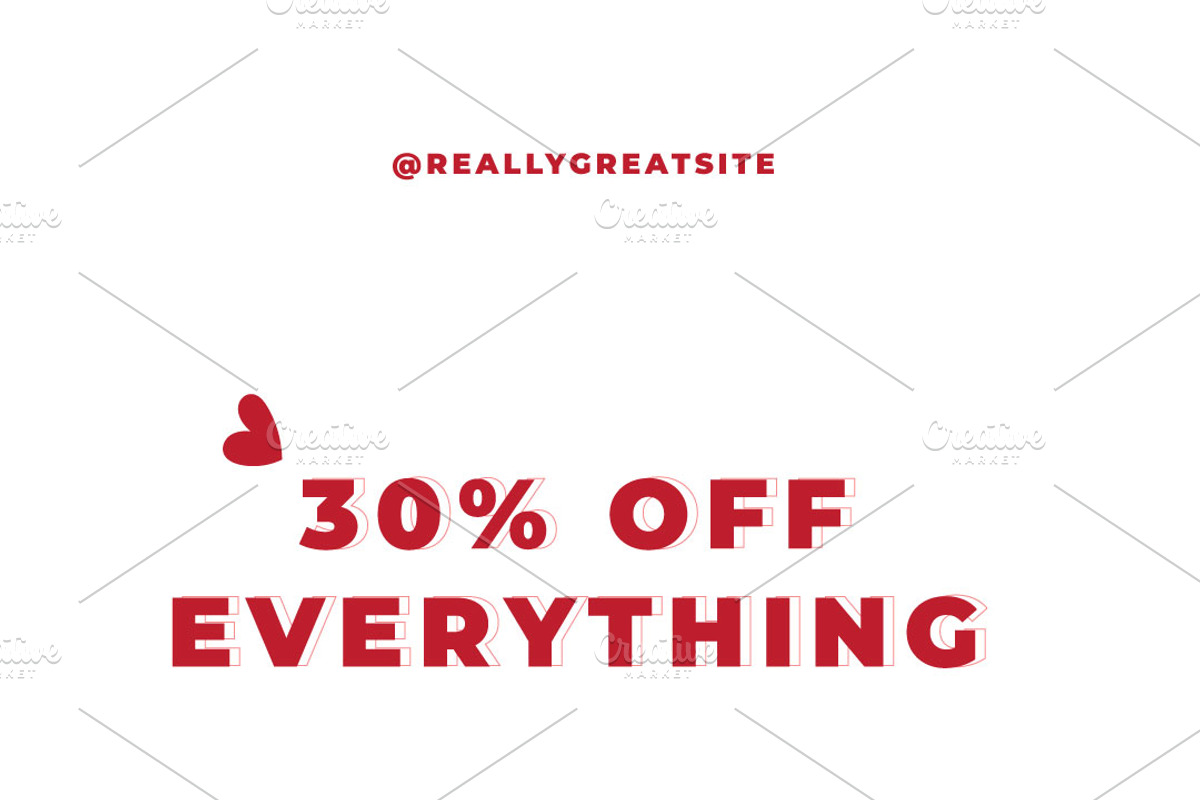 Valentines Day Sale Instagram Post, a Social Media Template by Aesthetic Design Template (Photo 3 of 3)