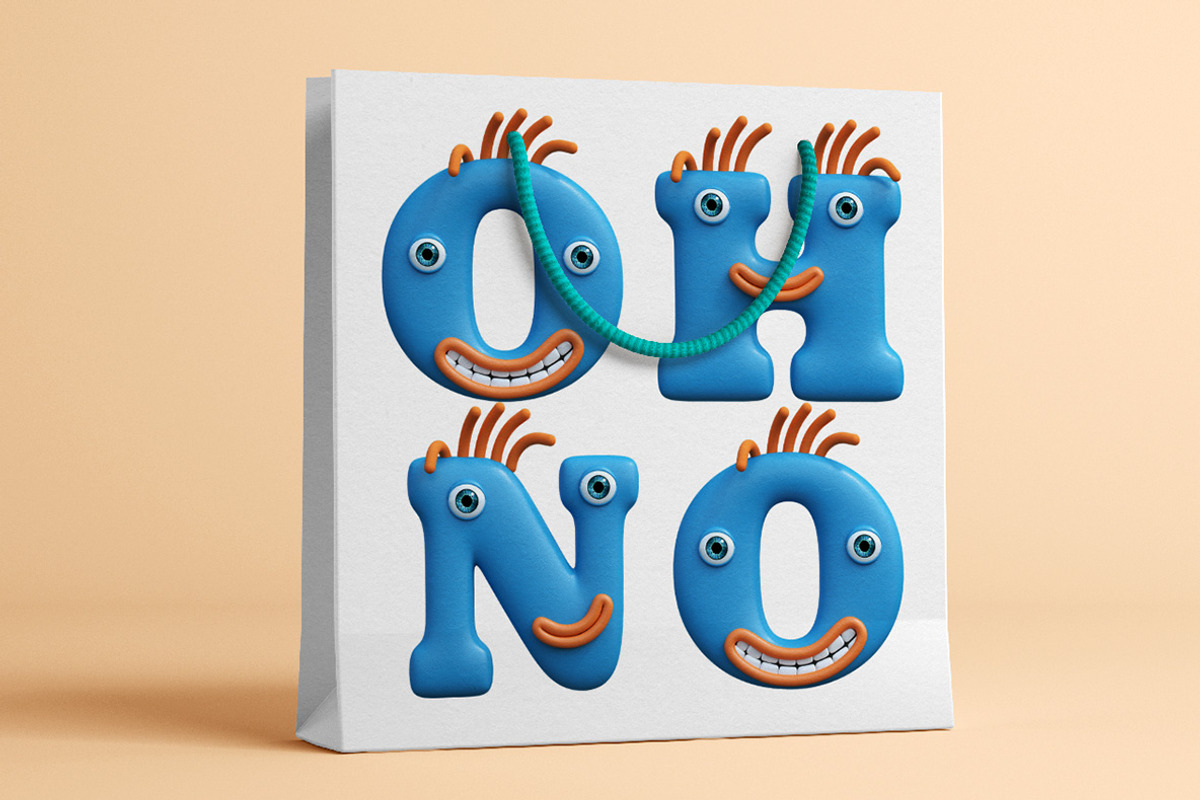Funny ABC Font, a Symbol Font by Handmadefont