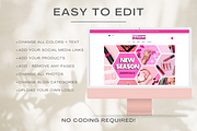 Pink E-commerce Website Theme, a Websites & App Template by Cosmic Design (Thumbnail 6 of 9)