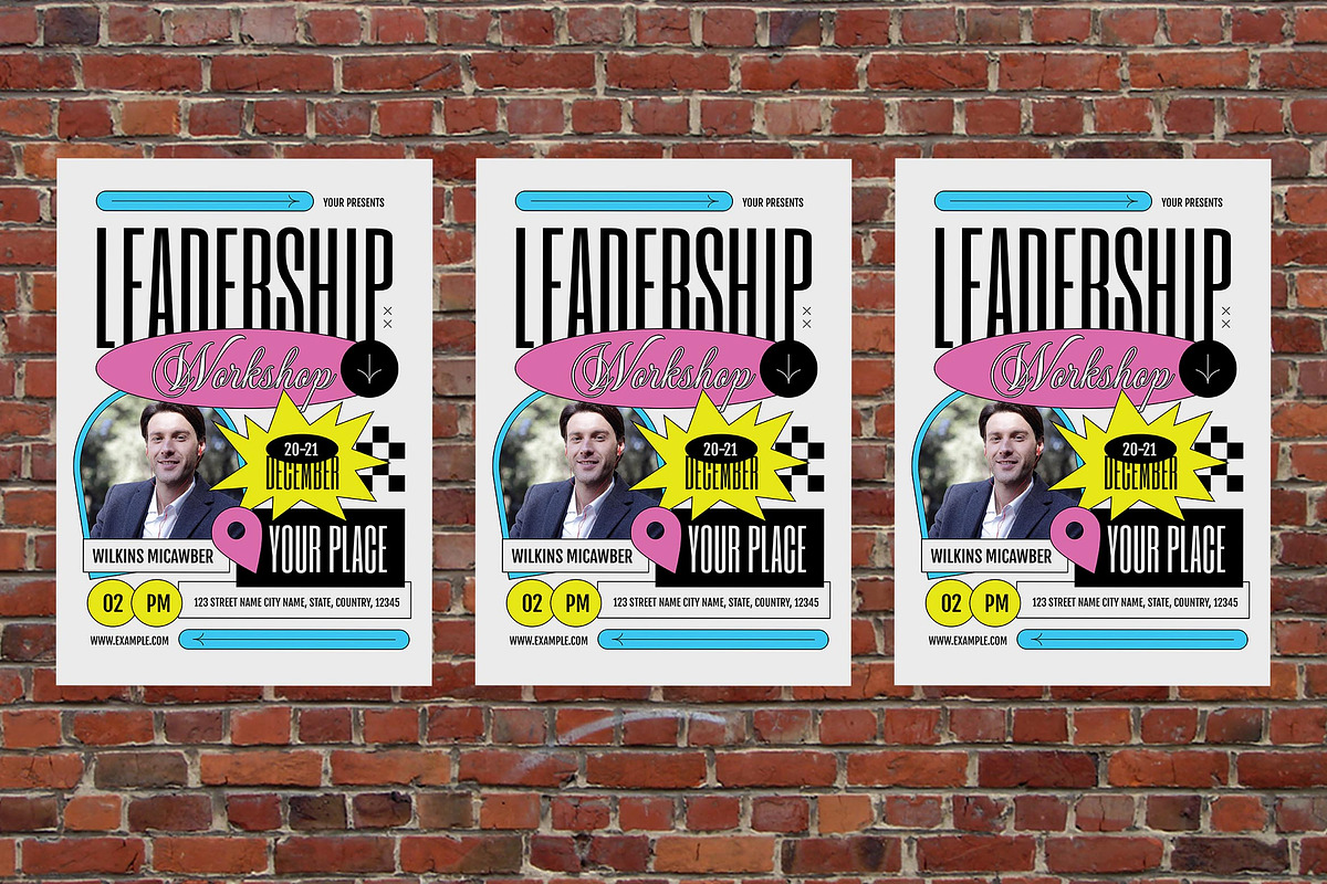 Beige Leadership Workshop Flyer Set, a Flyer Template by Aiyari Graphic (Photo 3 of 3)