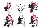 NEON YOKAI, a Decorative Illustration by Anastasy_helter (Thumbnail 10 of 18)