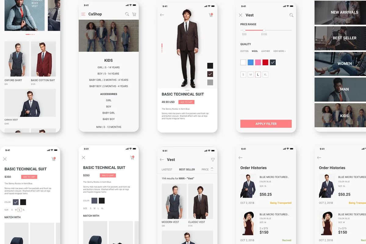 Veera - E commerce App Design UI Kit, an App Template by Capi Product (Photo 7 of 8)