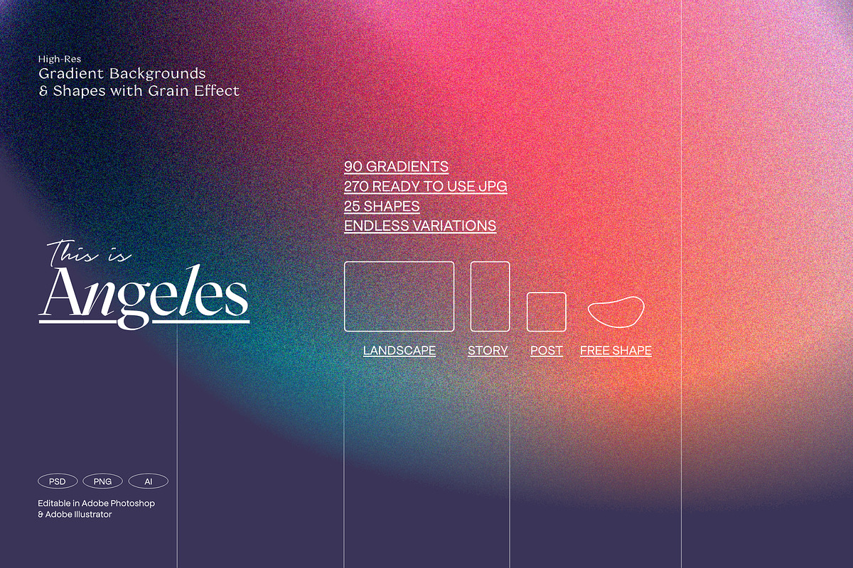 Retro Gradients & Shapes, a Background Graphic by Nomad Visuals (Photo 7 of 31)