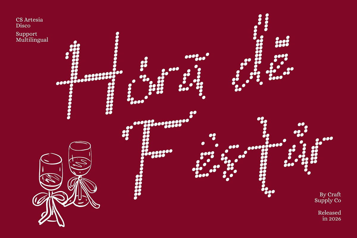 CS Artesia Disco, a Handwritten Font by Craft Supply Co. (Photo 7 of 8)