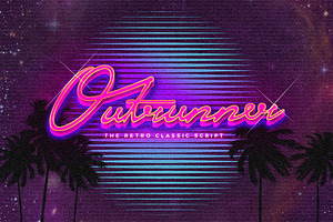 Outrunner Retro Script, a Script Font by TSV Creative