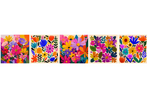 Flower print flat. Floral pattern, an Object Illustration by Stock-Smart-Start