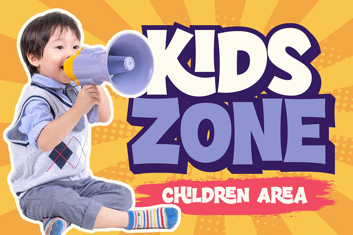 Comic jungle a playful cartoon font, a Sans Serif Font by Blankids Studio (Photo 7 of 12)