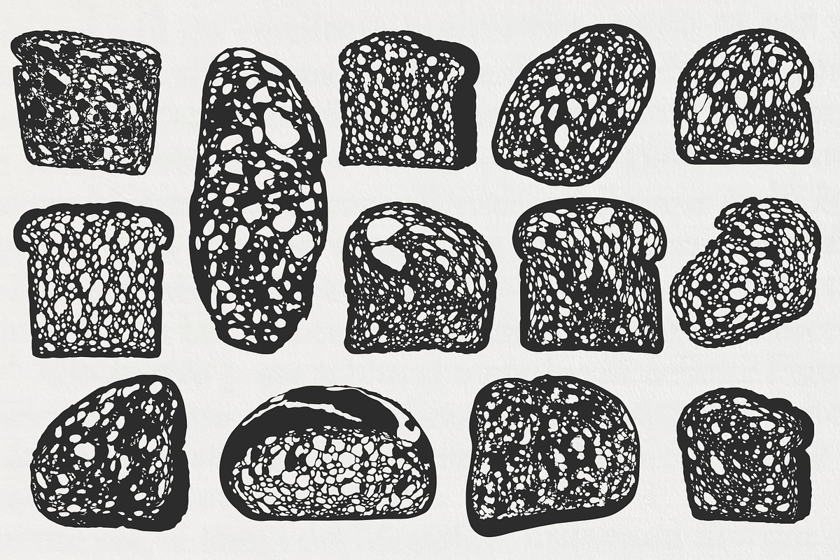 Bread Imprints: 44 Bakery Art, a Food Illustration by Veyla (Photo 4 of 14)