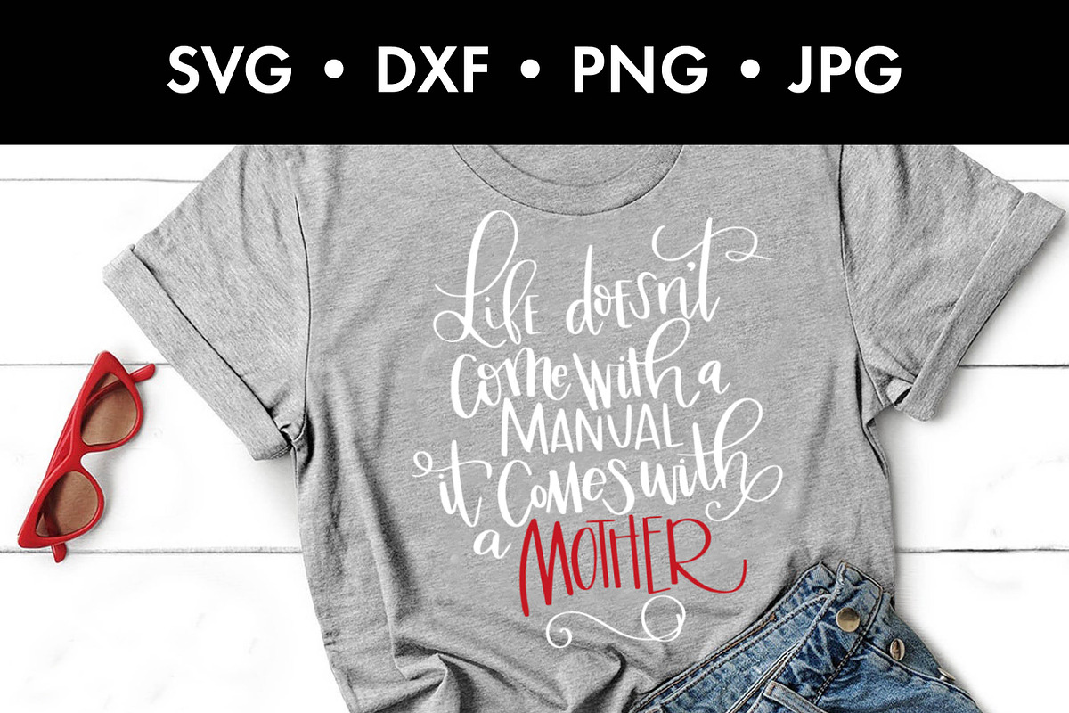 hand lettered Mother design SVG DXF, an Object Graphic by Nancy Ingersoll (Photo 3 of 5)