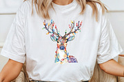 Quirky Christmas Reindeer Clipart, an Illustration by CraftArtStudio (Thumbnail 4 of 6)