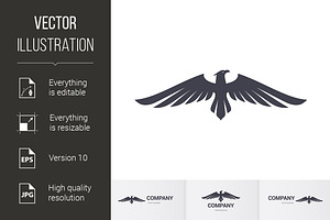 Eagle Icon, a Graphic by DvargShop