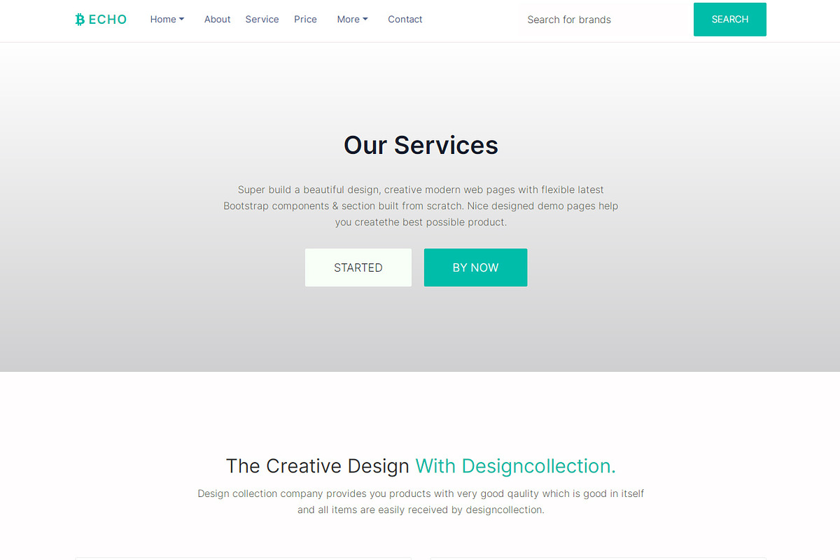 Echo - Multipurpose HTML Template, a HTML Template by Design Collection (Photo 7 of 9)