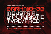 BARKMO-36 - Futuristic CyberpunkFont, a Sans Serif Font by Enxyclo Studio (Thumbnail 1 of 10)