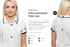 Women Polo Shirt Mockups FREE DEMO