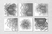 100 paper cut backgrounds, a Card Template by Akimo Mia (Thumbnail 2 of 5)