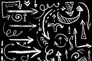 Vector chalk elements collection, an Object Graphic by kateja (Thumbnail 2 of 9)