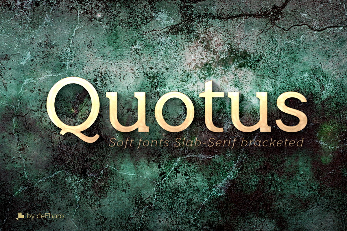 Quotus Slab Bracketed -8 fonts-