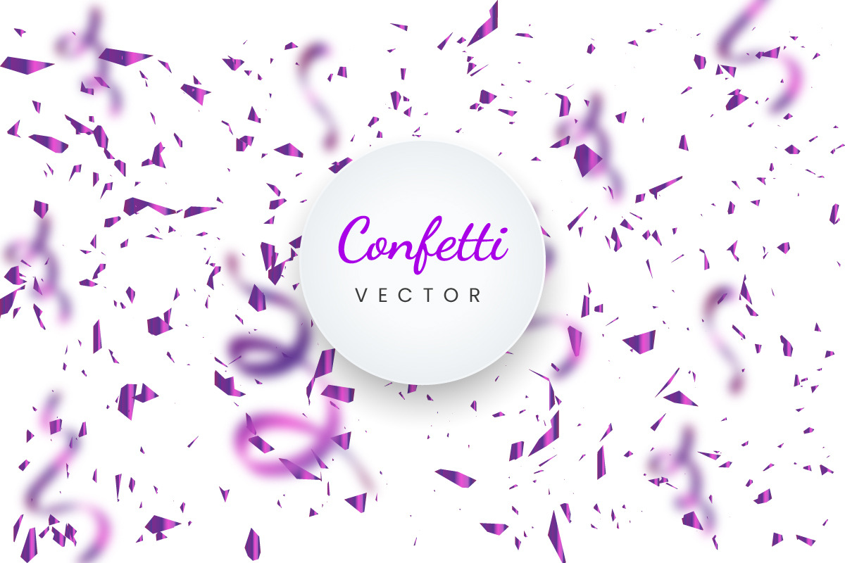 5 pink Gradient Confetti Background, an Object Graphic by DESIGNSKIT (Photo 5 of 5)