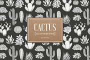 Cactus illustrations, an Illustration by adehoidar (Thumbnail 1 of 6)