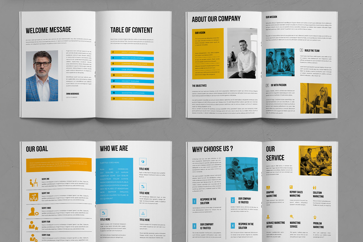 Pitch Deck Brochure Template Design, a Brochure Template by ContestDesign (Photo 2 of 3)