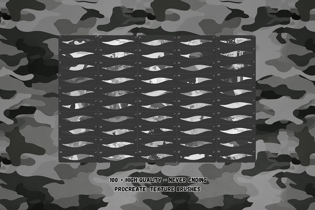 100 + Camouflage Texture Brushes ., a Brushes & More by Torus1 (Photo 4 of 6)