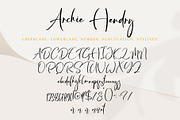 Archie Hendry, a Handwritten Font by HaKi Studio (Thumbnail 5 of 5)