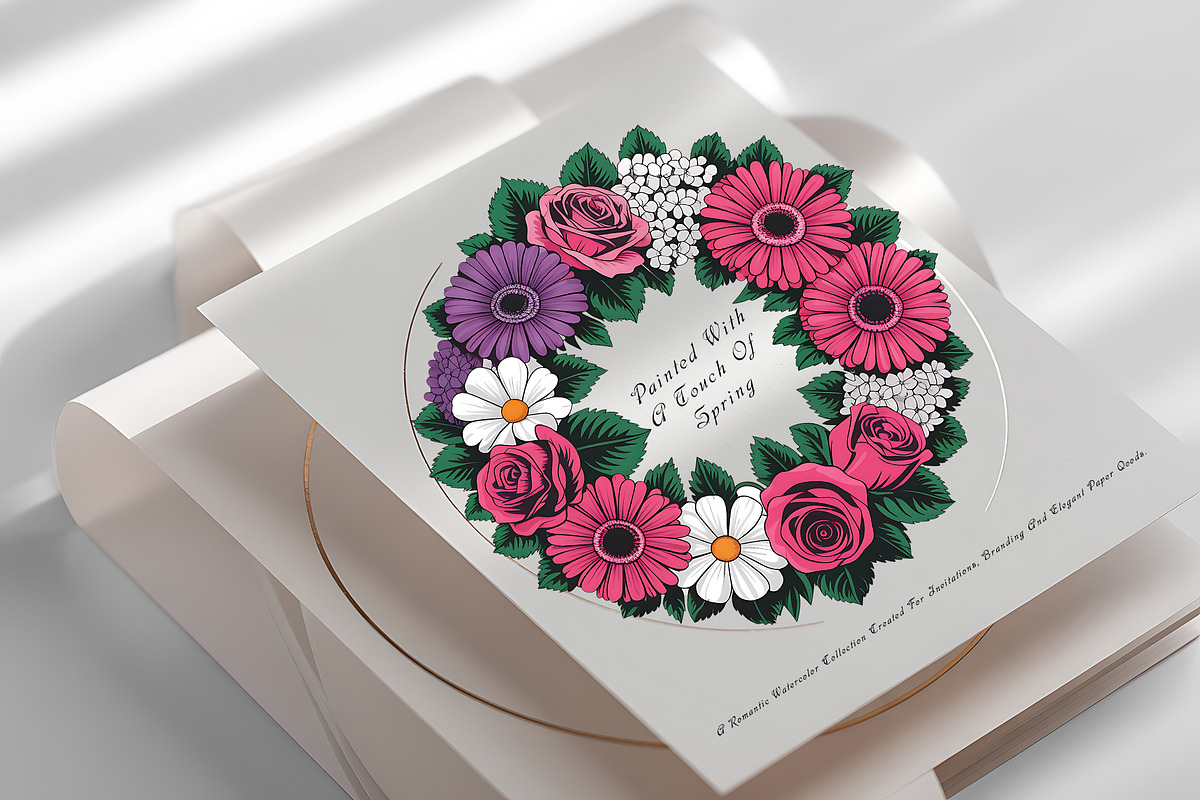 Boho Watercolor Floral Clipart Set, a Decorative Illustration by ForhadGFX (Photo 7 of 12)