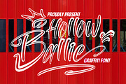 Hollow Ballie - Graffiti Font, a Symbol Font by NTC Graphic (Thumbnail 1 of 9)