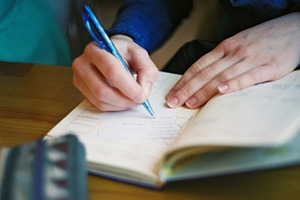 Writing stock photo containing analog and lomo