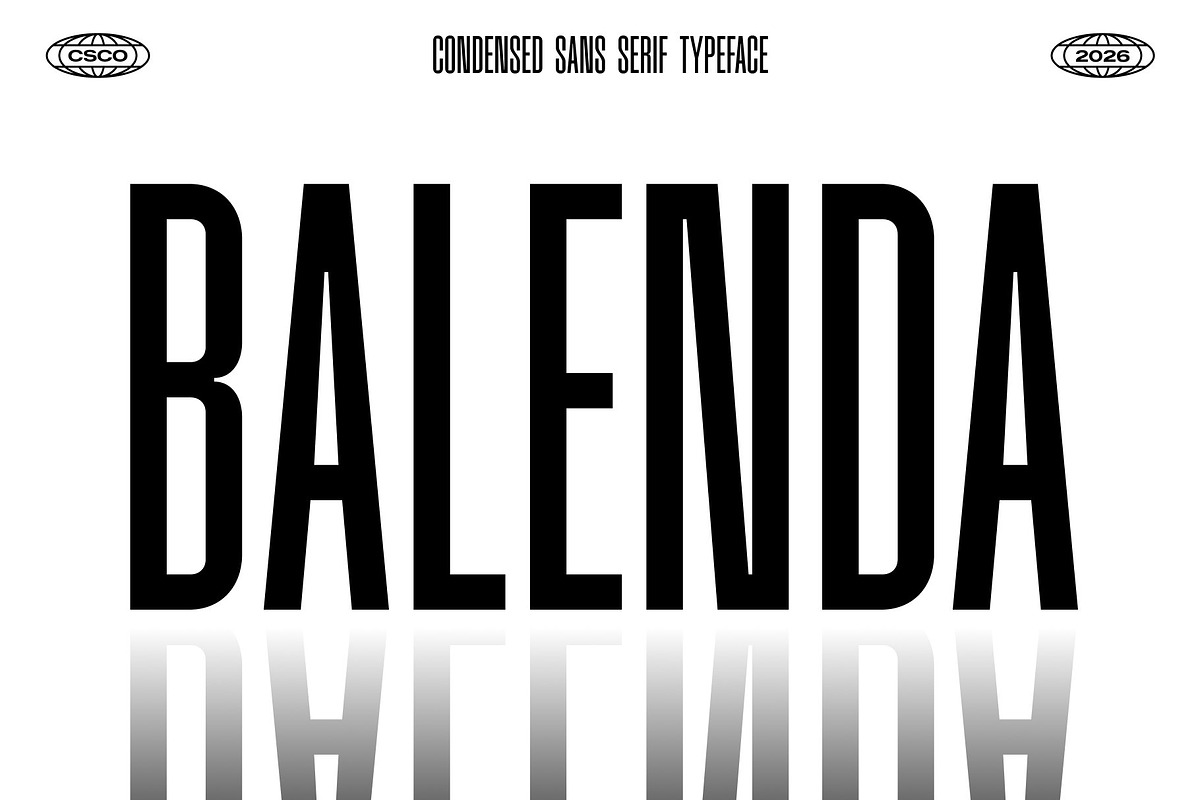 CS Balenda – Condensed Font, a Sans Serif Font by Craft Supply Co. (Photo 1 of 8)