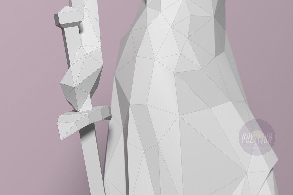 DIY Themis 3D model template, a Presentation Template by PolyFish (Photo 4 of 8)