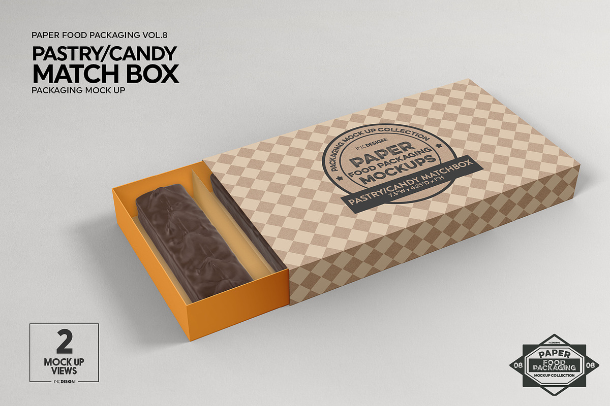 Match Box Style Packaging Mockup, a Packaging Mockup by INCDesign (Photo 7 of 8)