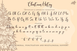 Christmas History - Handwritten Font